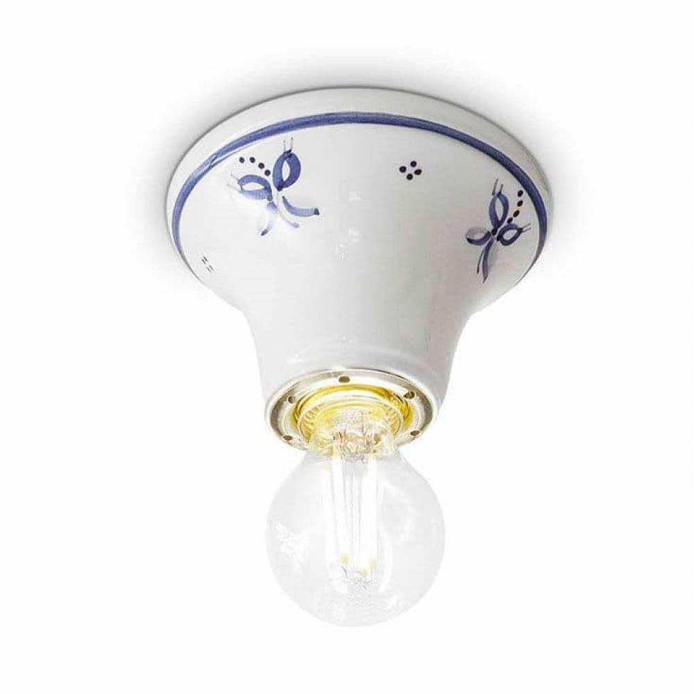 keramia festett mennyezeti lampa feher mintas klasszikus mediterran furdoszoba nappali haloszoba alacsony belmagassag konyha provansz provencei lampak vilagitas paraszthaz szalloda projekt.jpg